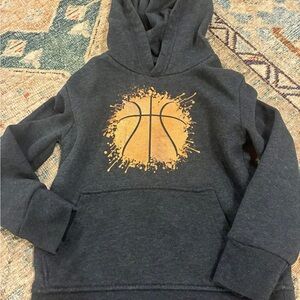 Highland Outfitters Boys Hoodie Basketball Metallic Gray Size 4